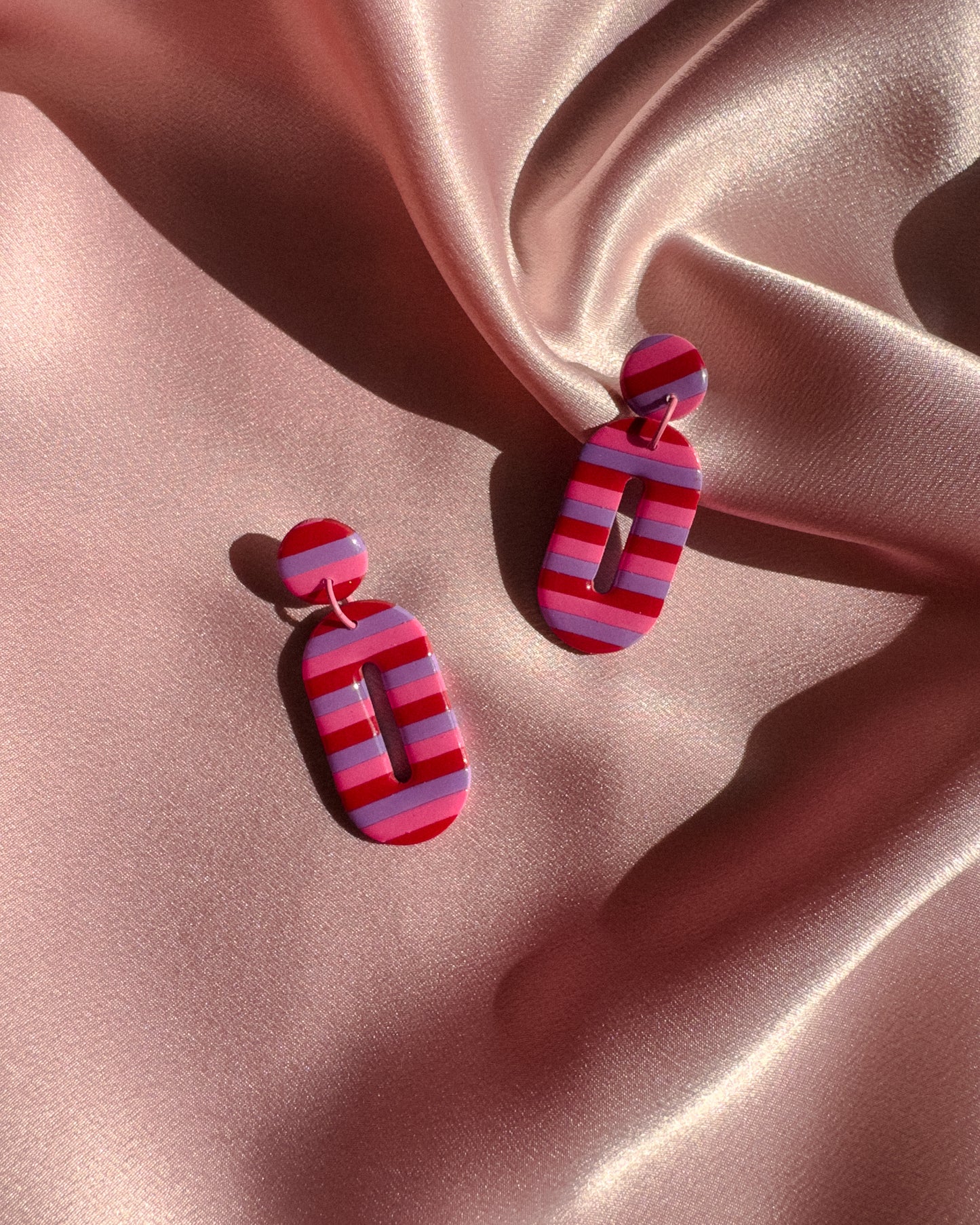 Striped Oval Hoops