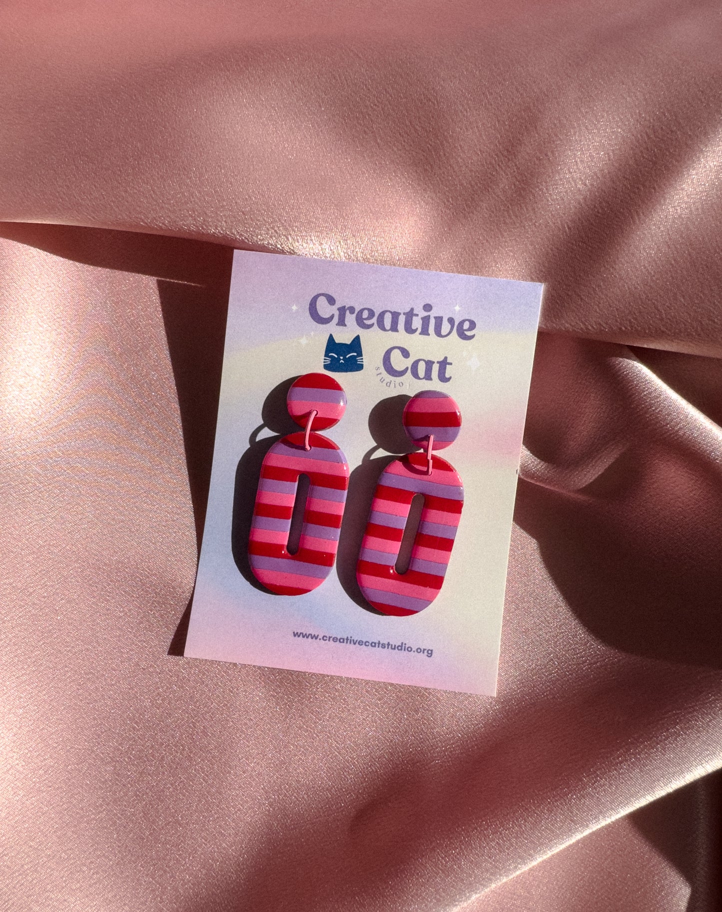 Striped Oval Hoops