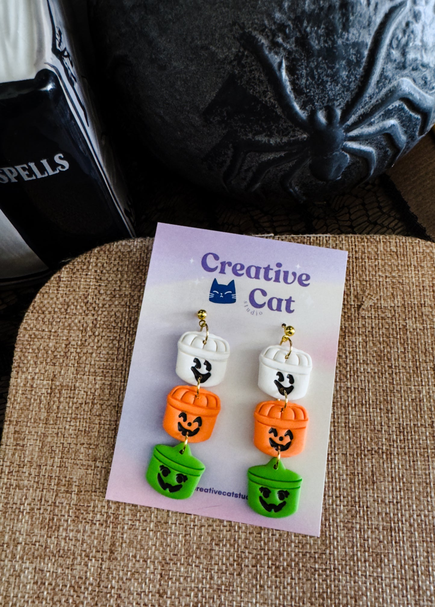 Boo Bucket Earrings