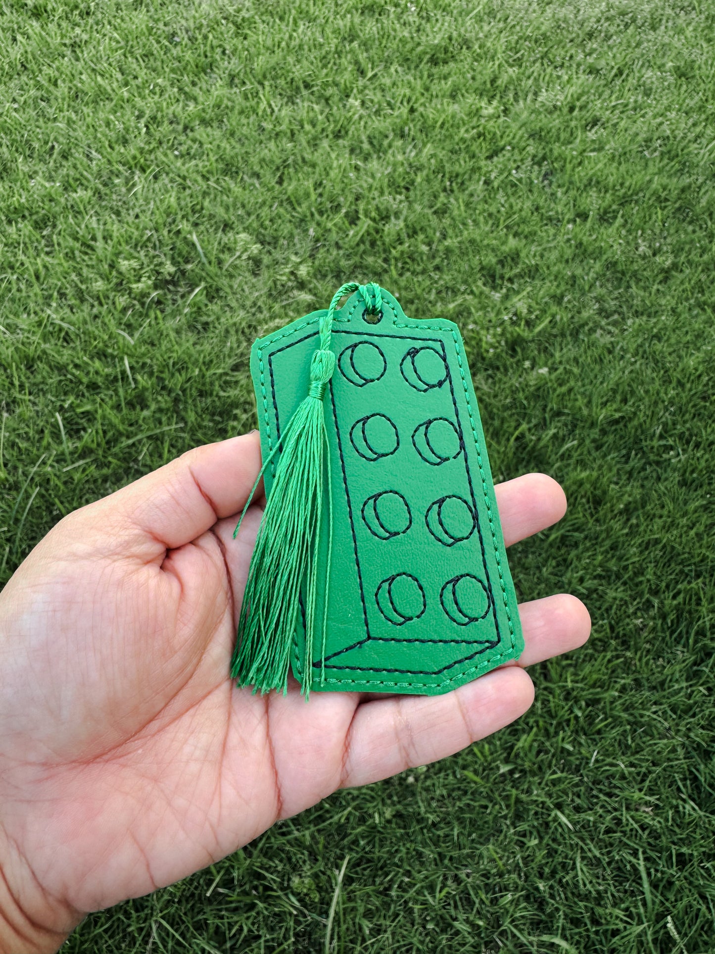 Building Block Vinyl Bookmark