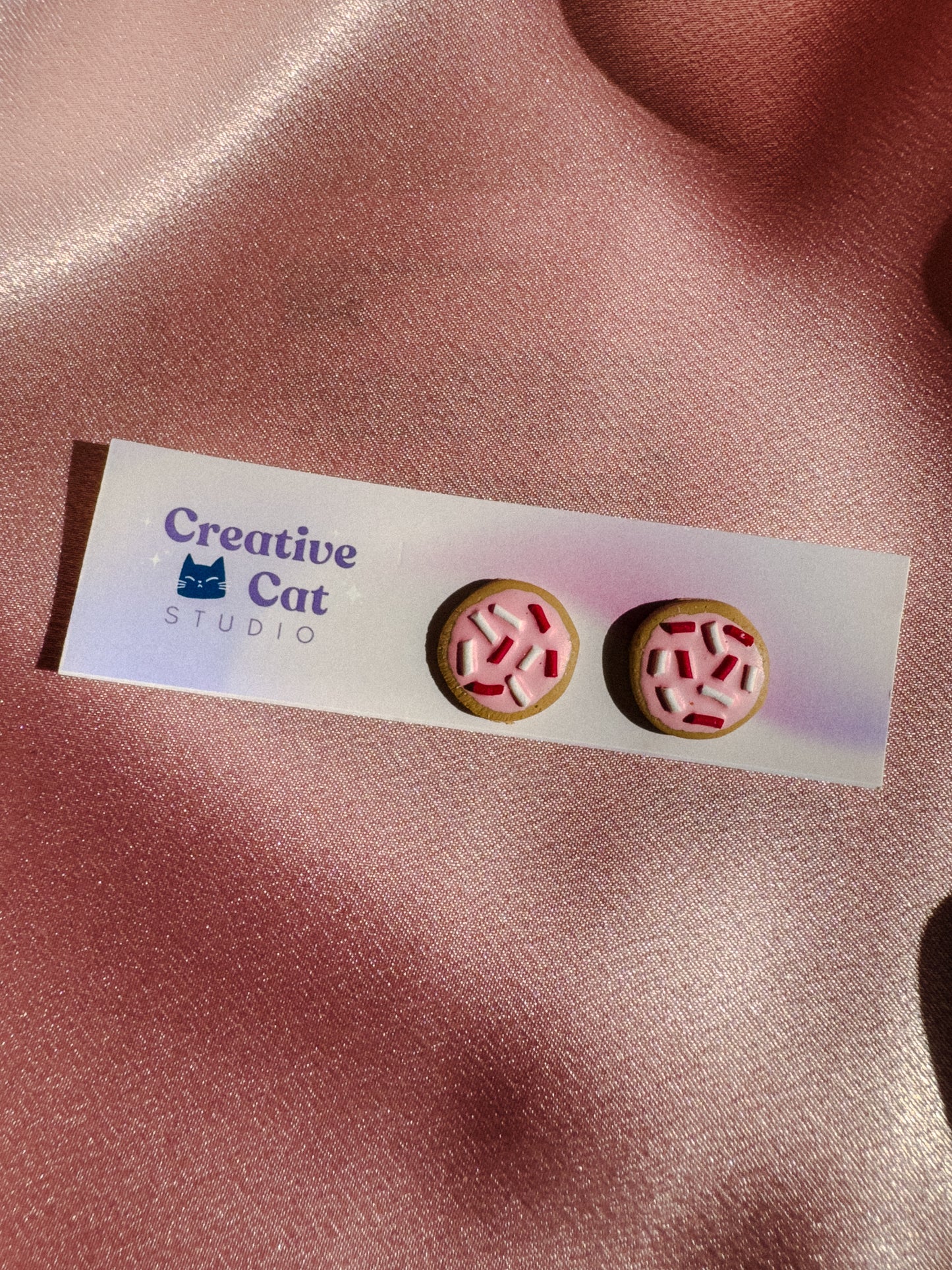 Valentines Cookie Studs