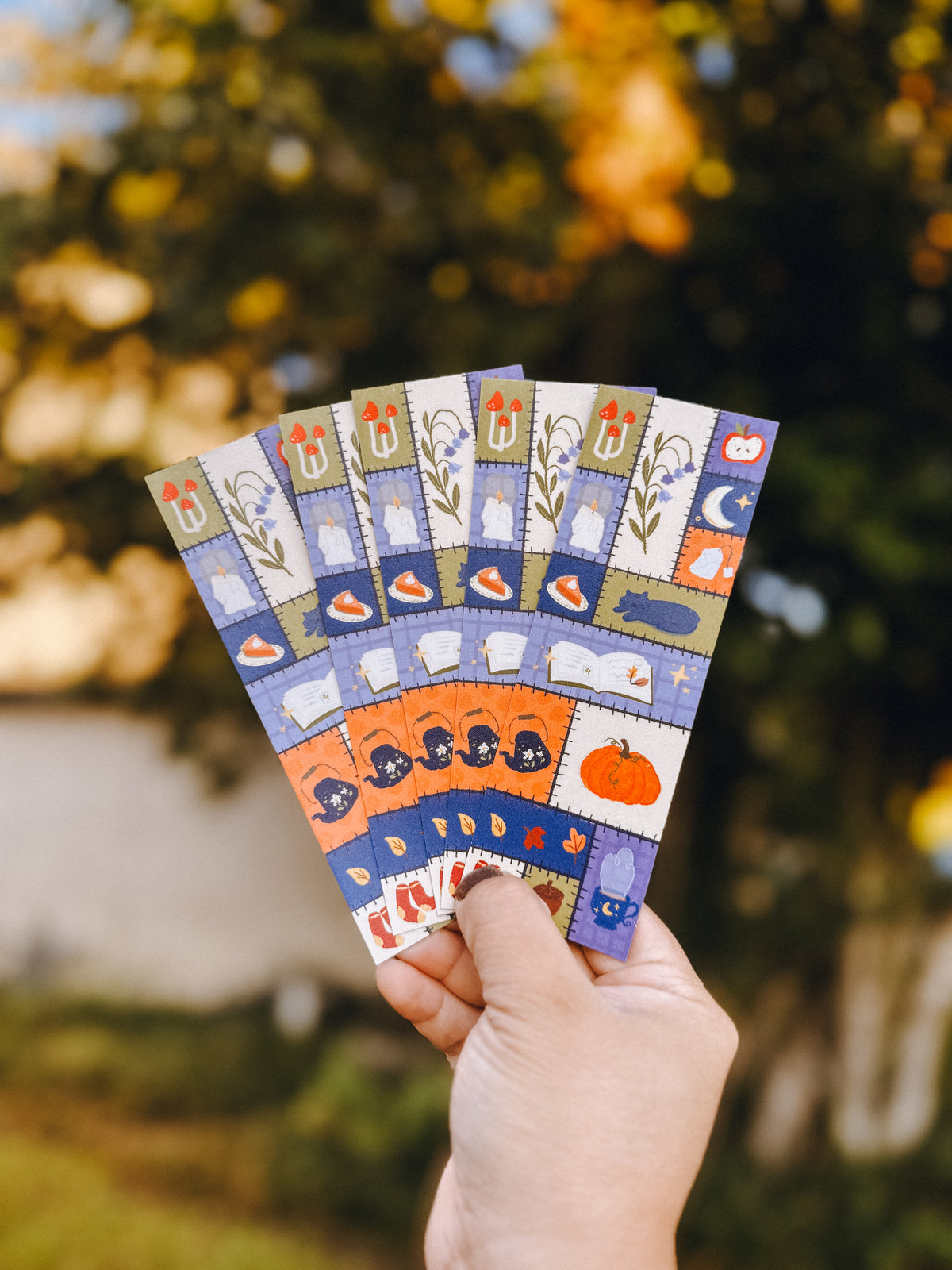 Cozy Fall Quilt Bookmark