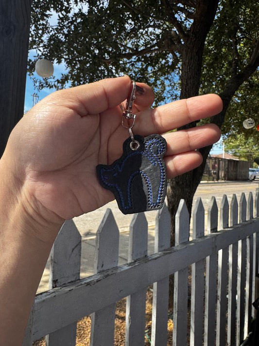 Scaredy Cat keychain