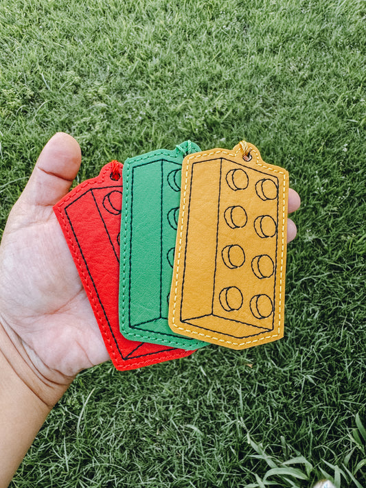Building Block Vinyl Bookmark