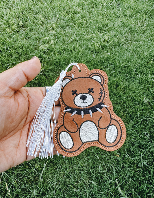 Emo Teddy Vinyl bookmark