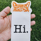 Hi Cat Vinyl Bookmark