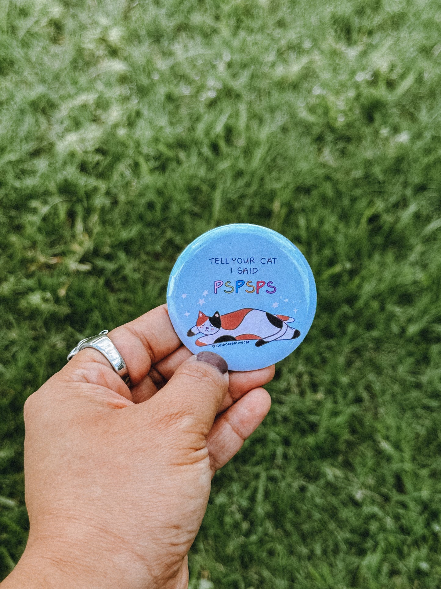 Cat Button Pin