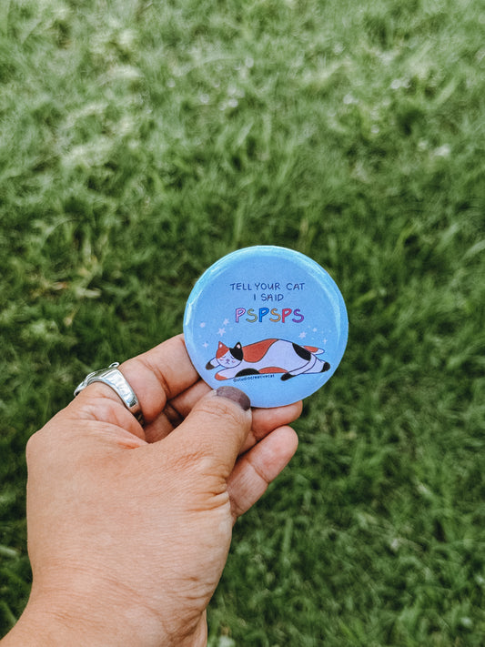 Cat Button Pin